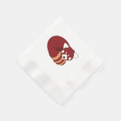 Serviette En Papier Panda rouge (Coin)