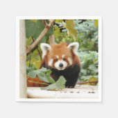 Serviette En Papier Panda rouge (Devant)