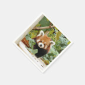 Serviette En Papier Panda rouge (Coin)