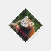 Serviette En Papier Panda roux (Coin)