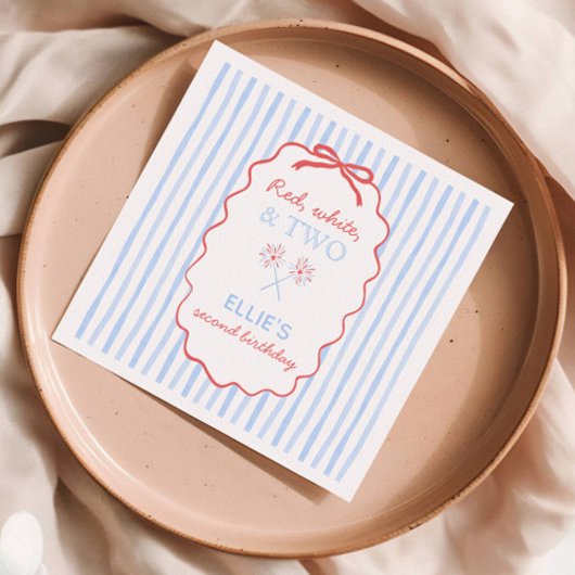 Serviette En Papier Panier 4 juillet serviettes d'anniversaire