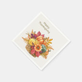 Serviette En Papier Panier Citrouille de Thanksgiving Napkin (Coin)