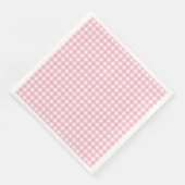 Serviette En Papier Panier classique rose Buffalo Plaid Motif serviett (Coin)