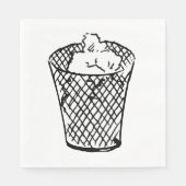 Serviette En Papier Panier de déchets (Devant)
