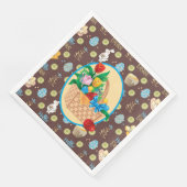 Serviette En Papier Panier de Pâques  (Coin)
