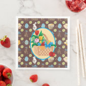Serviette En Papier Panier de Pâques  (En situation)