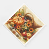 Serviette En Papier Panier de récolte d'automne (Coin)