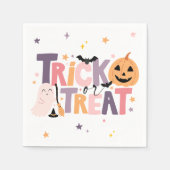 Serviette En Papier Panier ou traiter les serviettes Halloween (Devant)