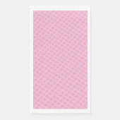 Serviette En Papier Panier Tissé en Damier Tons Rose Bébé (Devant)