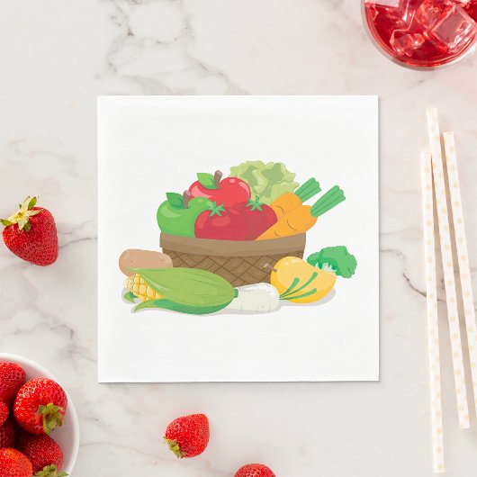 Serviette En Papier Panier végétal