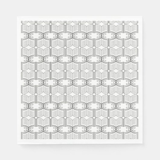 Serviette En Papier Paniers à livres (Devant)