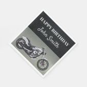Serviette En Papier Paniers de fête d'anniversaire de la moto (Coin)