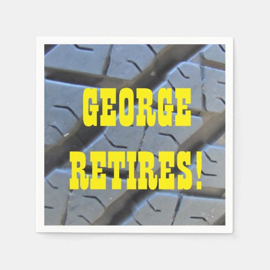 Serviette En Papier Paniers de la partie de retraite amusante (Devant)