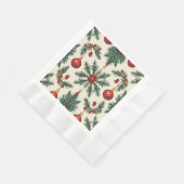 Serviette En Papier Paniers en papier de Noël, pique-nique (Coin)