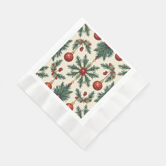 Serviette En Papier Paniers en papier de Noël, pique-nique (Coin)