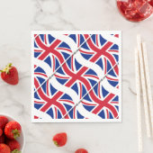 Serviette En Papier Paniers en papier Union Jack de Londres (En situation)