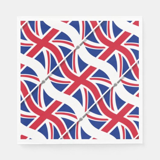 Serviette En Papier Paniers en papier Union Jack de Londres (Devant)
