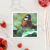 Serviette En Papier Paniers-repas - Conception papillon (En situation)