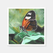 Serviette En Papier Paniers-repas - Conception papillon (Devant)
