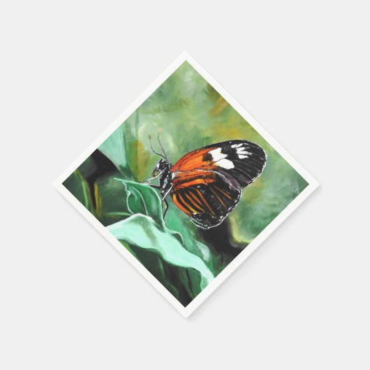 Serviette En Papier Paniers-repas - Conception papillon (Coin)