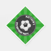 Serviette En Papier Paniers-repas en papier de soccer (Coin)