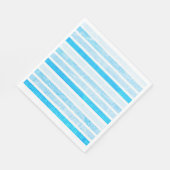 Serviette En Papier Paniers-repas en papier rayé bleu cracké (Coin)