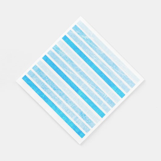 Serviette En Papier Paniers-repas en papier rayé bleu cracké (Coin)