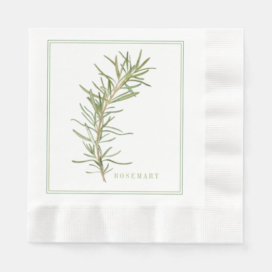 Serviette En Papier Paniers-repas en papier ROSEMAIRE FRAIS (Devant)