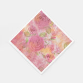 Serviette En Papier Paniers-repas rose (Coin)