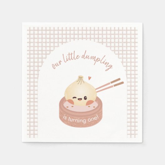 Serviette En Papier Paniers-serviettes d'anniversaire, Dim Sum Anniver (Devant)