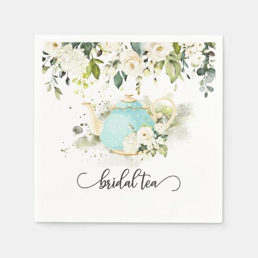 Serviette En Papier Paniers thé nuptiale - WC bleu (Devant)