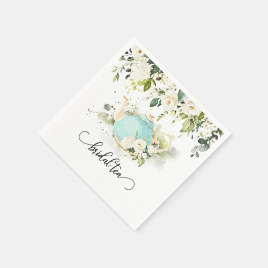 Serviette En Papier Paniers thé nuptiale - WC bleu (Coin)