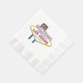 Serviette En Papier Panneau Bienvenue À Las Vegas (Coin)