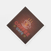 Serviette En Papier Panneau café Neon (Coin)