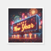 Serviette En Papier Panneau d'affichage Nouvel An (Devant)