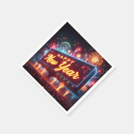 Serviette En Papier Panneau d'affichage Nouvel An (Coin)