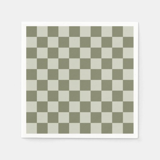 Serviette En Papier Panneau de configuration Sage Green (Devant)
