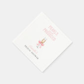 Serviette En Papier Panneau de Fête des mariées Perles roses et Procuc (Coin)