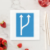 Serviette En Papier Panneau de signalisation routière Papier serviette