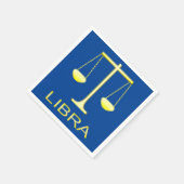Serviette En Papier Panneau étoile Balance dorée de Libra (Coin)