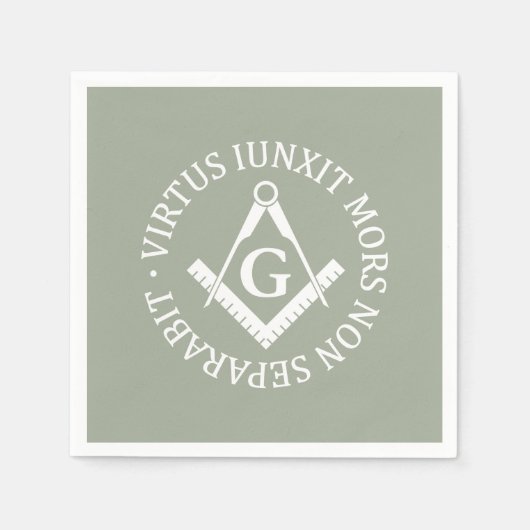Serviette En Papier Panneau franc-maçonnerie (Devant)