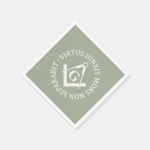 Serviette En Papier Panneau franc-maçonnerie (Coin)