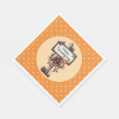 Serviette En Papier Panneau Joyeux Thanksgiving (Coin)