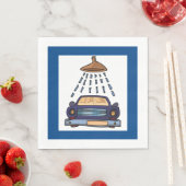 Serviette En Papier Panneau Lavage de voiture (En situation)