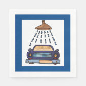 Serviette En Papier Panneau Lavage de voiture (Devant)