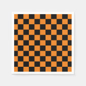 Serviette En Papier Panneau noir orange (Devant)