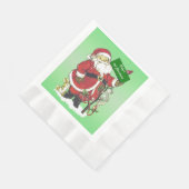Serviette En Papier Panneau Père Noël de Noël du bébé (Coin)