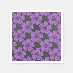 Serviette En Papier Panneau rouge Rose sauvage