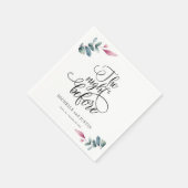 Serviette En Papier Panneau simple de dîner de répétition de script (Coin)
