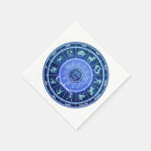 Serviette En Papier Panneau solaire Zodiac Calendrier Astrologie Thund (Coin)